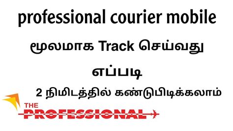 Professional courier services
